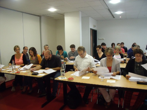 collaborateurs lors d'une formation voltaire